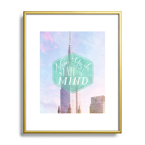 Maybe Sparrow Photography New York State of Mind Metal Framed Art Print