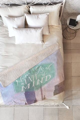 Maybe Sparrow Photography New York State of Mind Fleece Throw Blanket