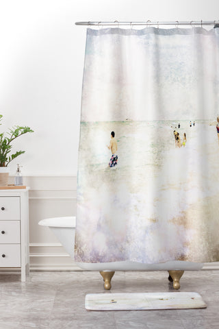 Maybe Sparrow Photography Ocean At Dusk Shower Curtain And Mat