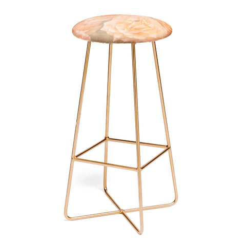 Maybe Sparrow Photography Orange Floral Crush Bar Stool