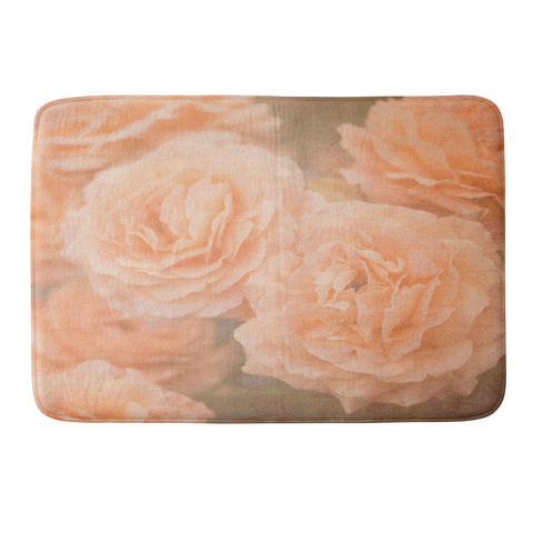 Maybe Sparrow Photography Orange Floral Crush Memory Foam Bath Mat