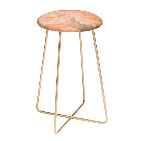 Maybe Sparrow Photography Orange Floral Crush Counter Stool