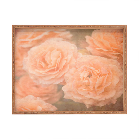 Maybe Sparrow Photography Orange Floral Crush Rectangular Tray