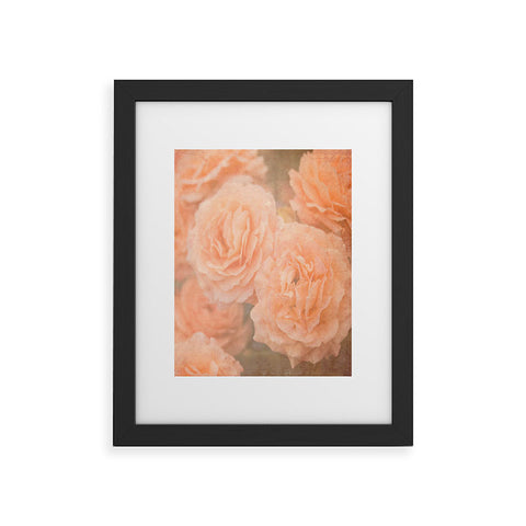 Maybe Sparrow Photography Orange Floral Crush Framed Art Print