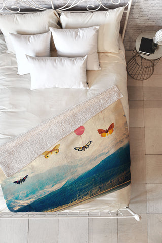 Maybe Sparrow Photography Passage Fleece Throw Blanket