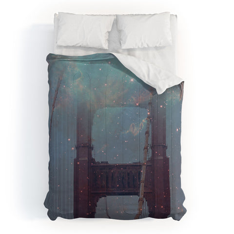Maybe Sparrow Photography Starry San Francisco Comforter