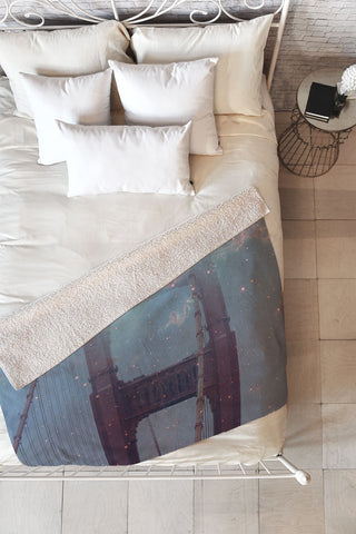 Maybe Sparrow Photography Starry San Francisco Fleece Throw Blanket