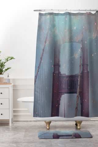 Maybe Sparrow Photography Starry San Francisco Shower Curtain And Mat