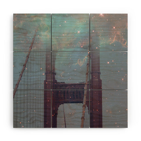 Maybe Sparrow Photography Starry San Francisco Wood Wall Mural