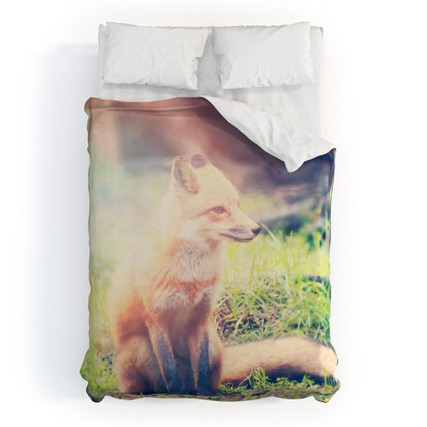 Maybe Sparrow Photography Sunny Fox Duvet Cover