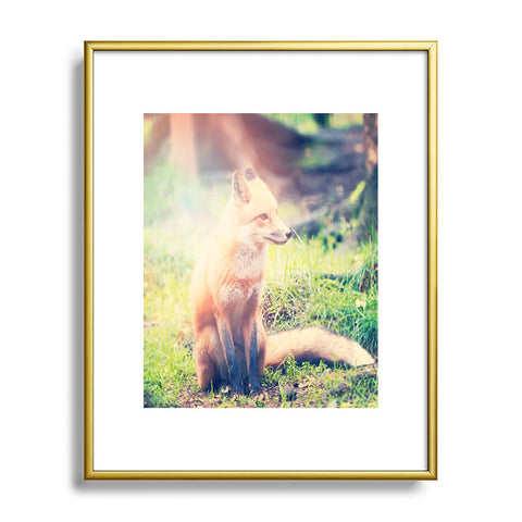 Maybe Sparrow Photography Sunny Fox Metal Framed Art Print