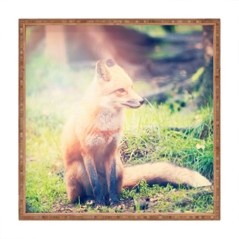 Maybe Sparrow Photography Sunny Fox Square Tray