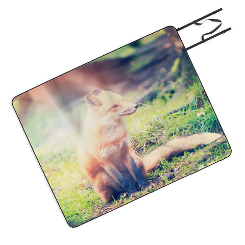 Maybe Sparrow Photography Sunny Fox Picnic Blanket