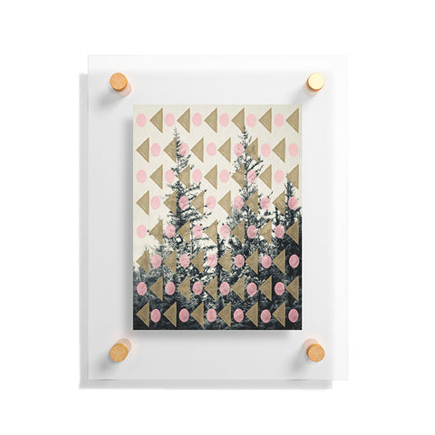 Maybe Sparrow Photography Through The Geometric Trees Floating Acrylic Print