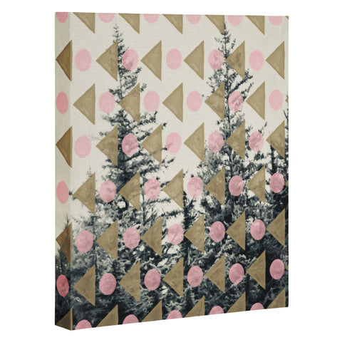 Maybe Sparrow Photography Through The Geometric Trees Art Canvas