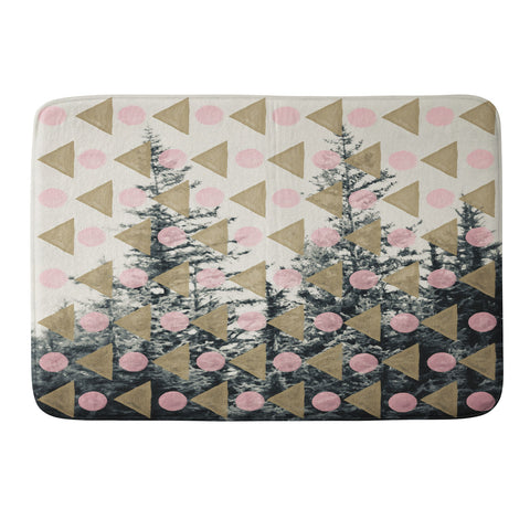 Maybe Sparrow Photography Through The Geometric Trees Memory Foam Bath Mat