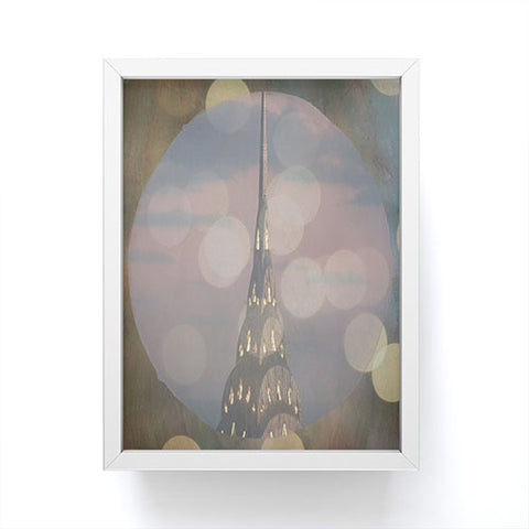 Maybe Sparrow Photography Window To The Chrysler Framed Mini Art Print