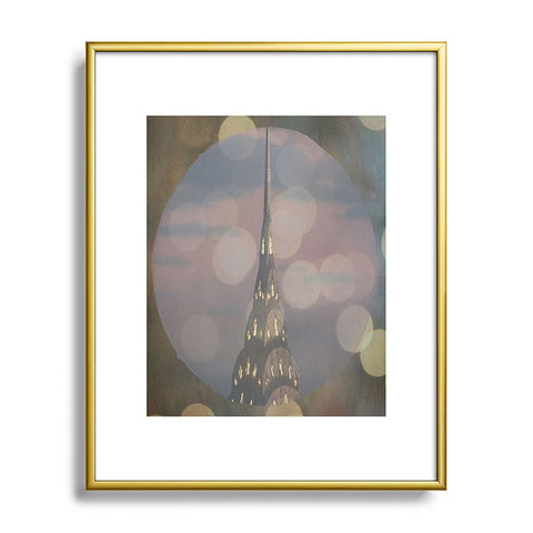 Maybe Sparrow Photography Window To The Chrysler Metal Framed Art Print