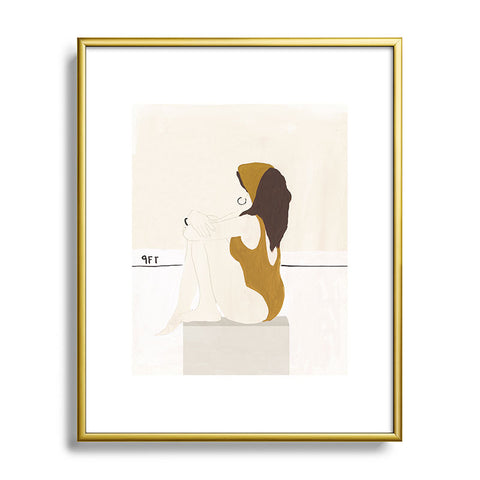 Megan Galante A Deep Dive Metal Framed Art Print