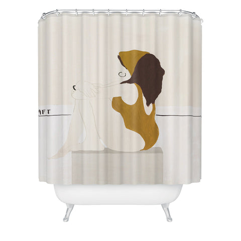 Megan Galante A Deep Dive Shower Curtain