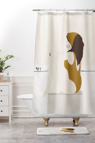 Megan Galante A Deep Dive Shower Curtain And Mat
