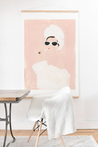 Megan Galante Beauty routine Art Print And Hanger