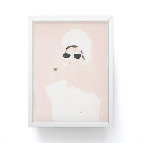 Megan Galante Beauty routine Framed Mini Art Print