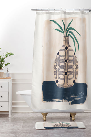 Megan Galante Beverley Vase Shower Curtain And Mat