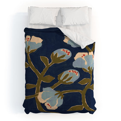 Megan Galante Blue Perennial Comforter