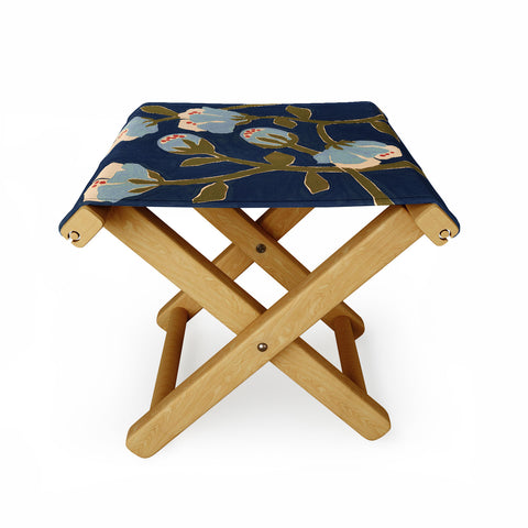 Megan Galante Blue Perennial Folding Stool