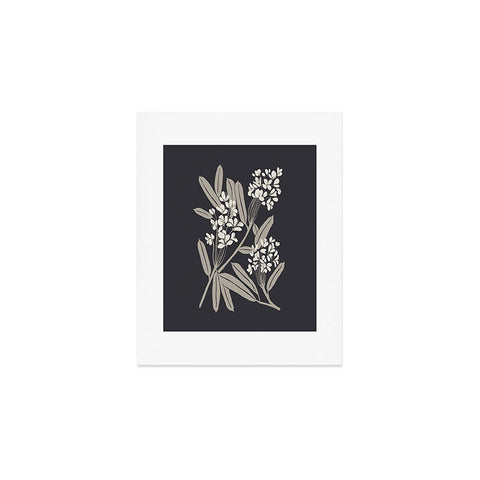 Megan Galante Boho Botanica Black Art Print