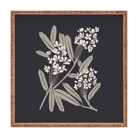 Megan Galante Boho Botanica Black Square Tray