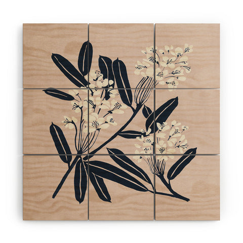 Megan Galante Boho Botanica Wood Wall Mural