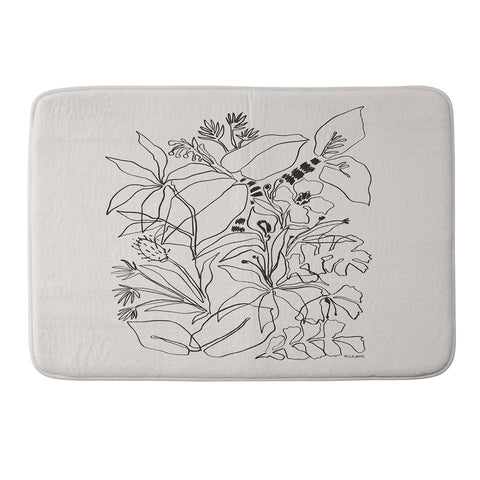 Megan Galante Charcoal Tropics Memory Foam Bath Mat