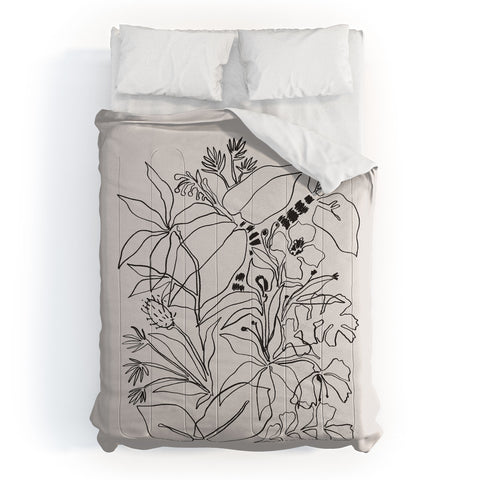 Megan Galante Charcoal Tropics Comforter