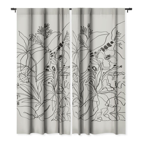 Megan Galante Charcoal Tropics Blackout Non Repeat