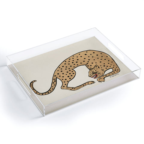 Megan Galante Cheetah Acrylic Tray
