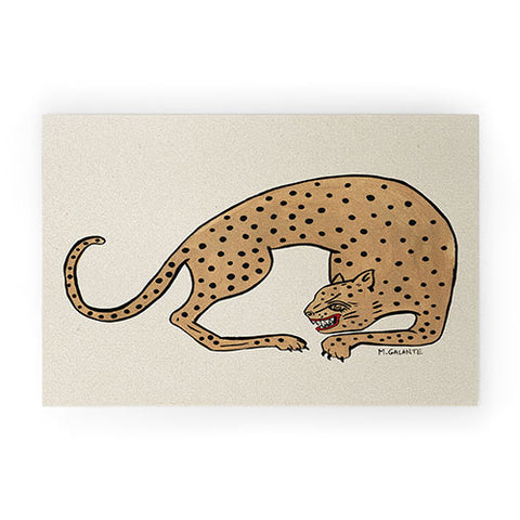 Megan Galante Cheetah Welcome Mat