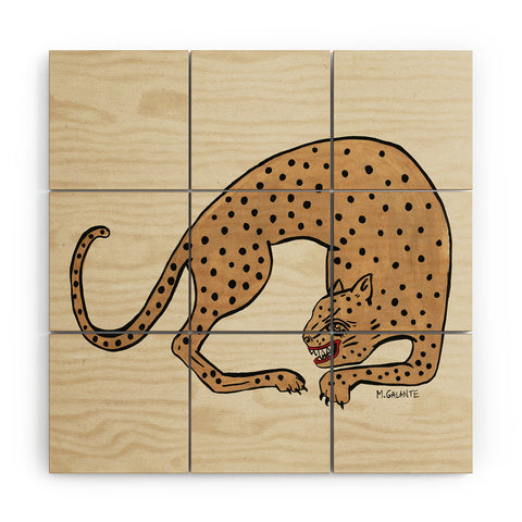 Megan Galante Cheetah Wood Wall Mural