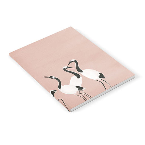 Megan Galante Crane Dance Mauve Pink Notebook