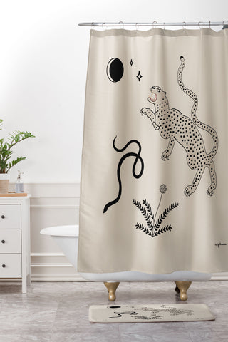 Megan Galante Desert Prey Shower Curtain And Mat