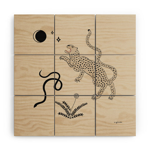 Megan Galante Desert Prey Wood Wall Mural