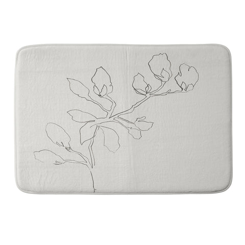 Megan Galante Floral Study No 3 Memory Foam Bath Mat