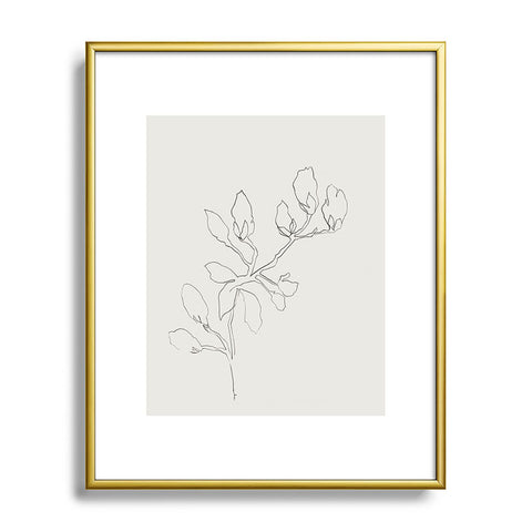 Megan Galante Floral Study No 3 Metal Framed Art Print