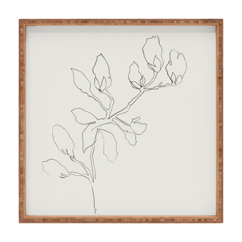 Megan Galante Floral Study No 3 Square Tray