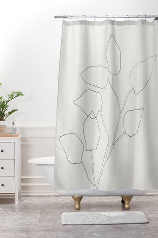 Megan Galante Floral Study no 5 Shower Curtain And Mat