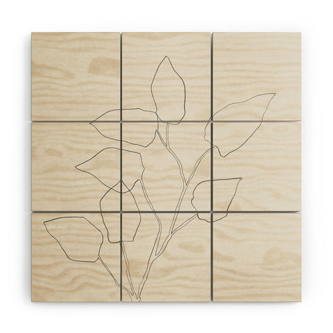 Megan Galante Floral Study no 5 Wood Wall Mural