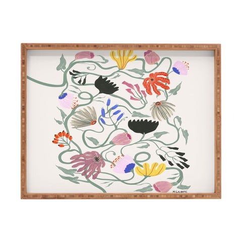 Megan Galante Frances Floral Rectangular Tray