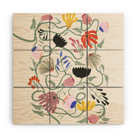 Megan Galante Frances Floral Wood Wall Mural