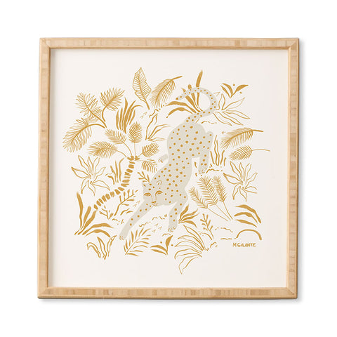 Megan Galante Golden Cheetah Framed Wall Art